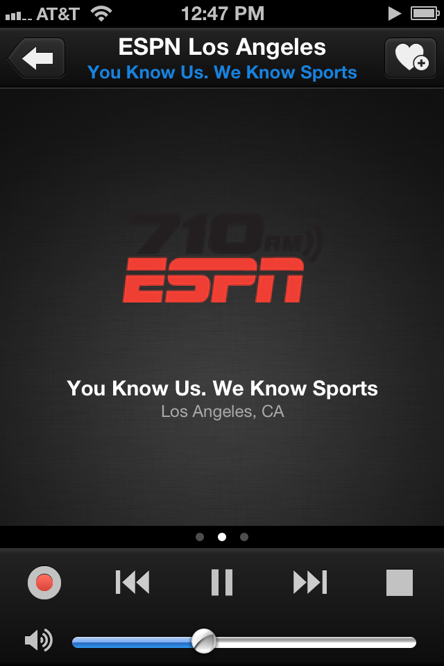 TuneIn Radio Pro iPhone